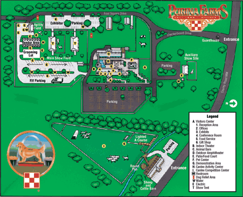 Map of Purina Show Grounds